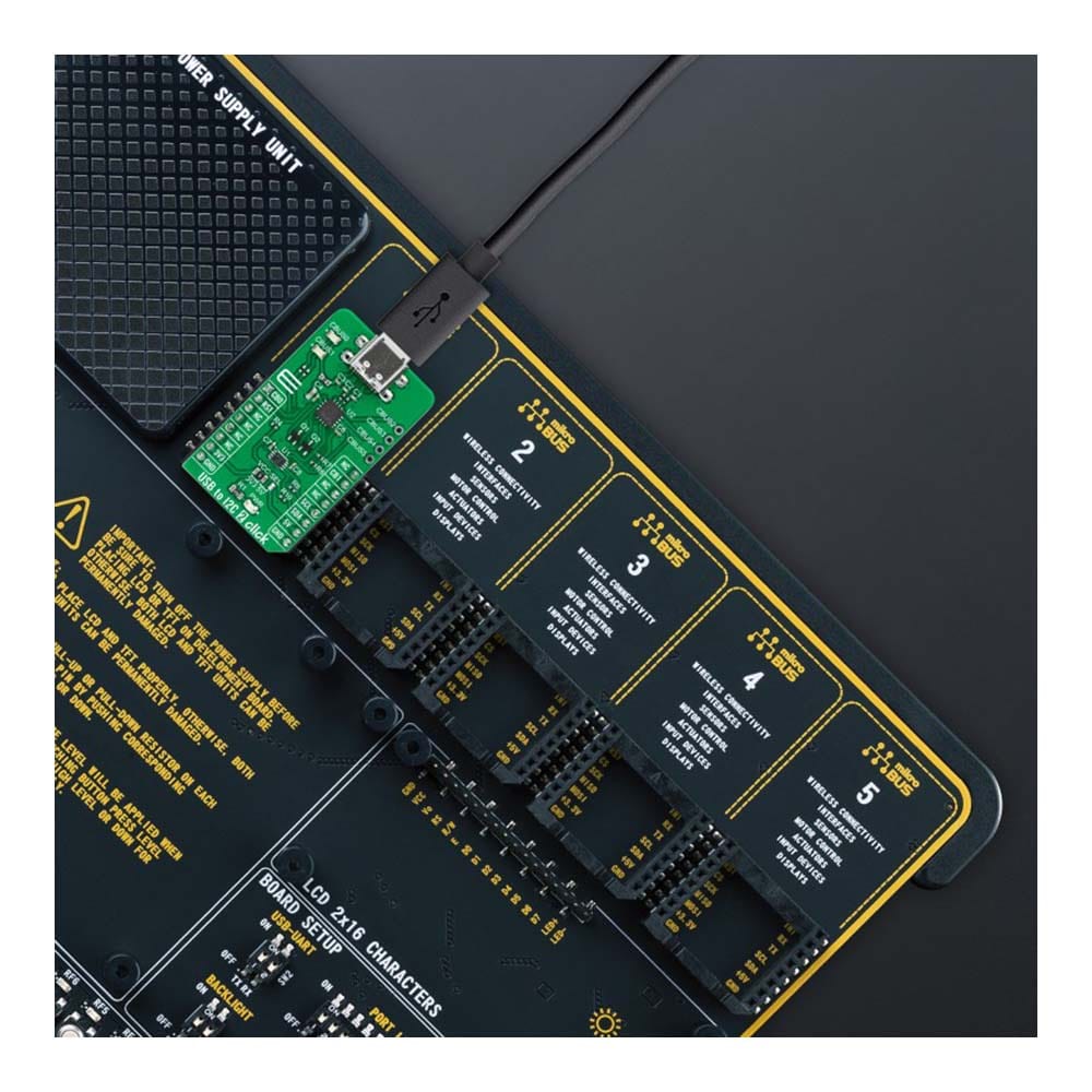 Mikroelektronika d.o.o. MIKROE-5065 USB to I2C 2 Click Board - The Debug Store UK