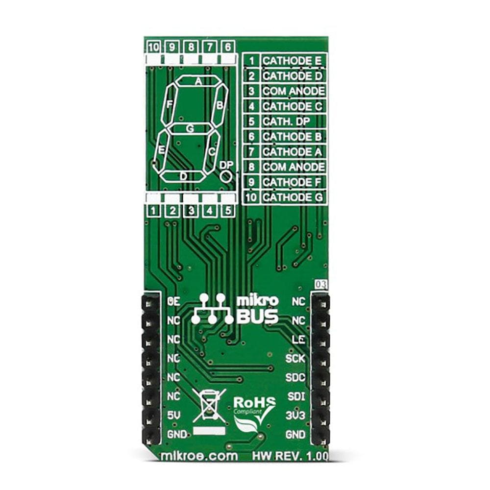 Mikroelektronika d.o.o. MIKROE-2743 UT-L 7-Seg R Click Board - The Debug Store UK