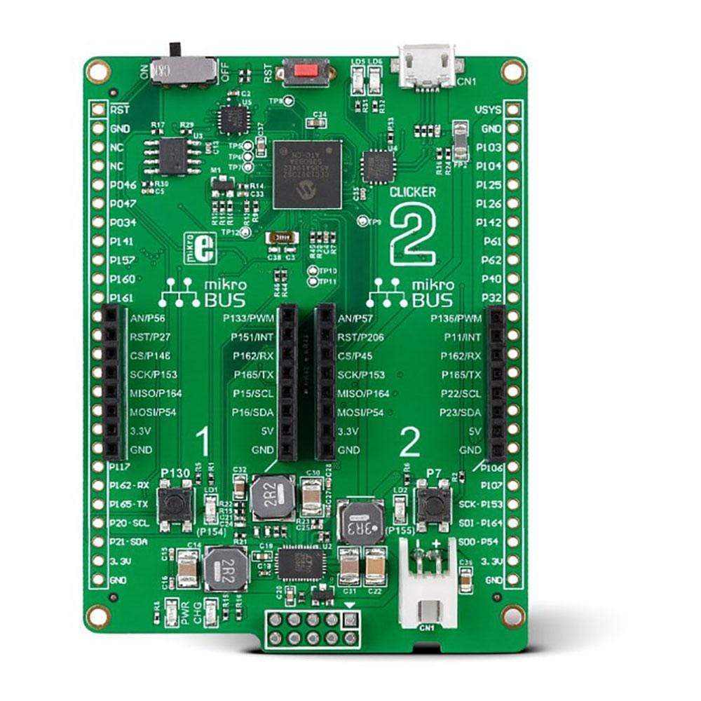 Mikroelektronika d.o.o. MIKROE-1969 Clicker Board 2 for CEC1302 - The Debug Store UK