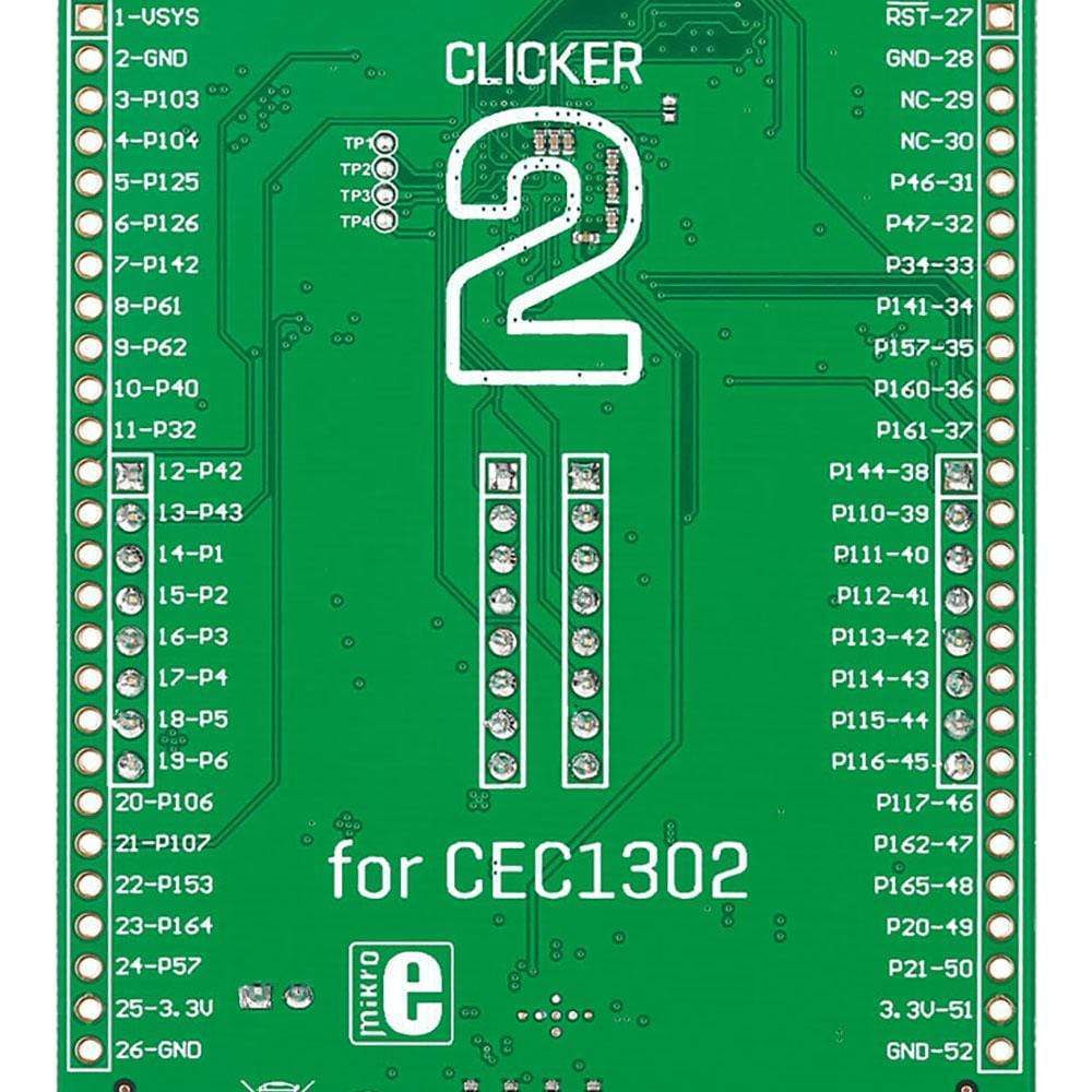 Mikroelektronika d.o.o. MIKROE-1969 Clicker Board 2 for CEC1302 - The Debug Store UK