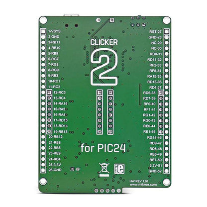 Mikroelektronika d.o.o. MIKROE-2547 Clicker Board 2 for PIC24 - The Debug Store UK