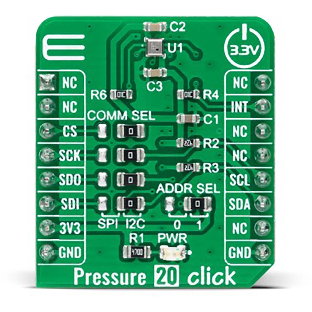 Mikroelektronika d.o.o. MIKROE-5153 Pressure 20 Click Board - The Debug Store UK