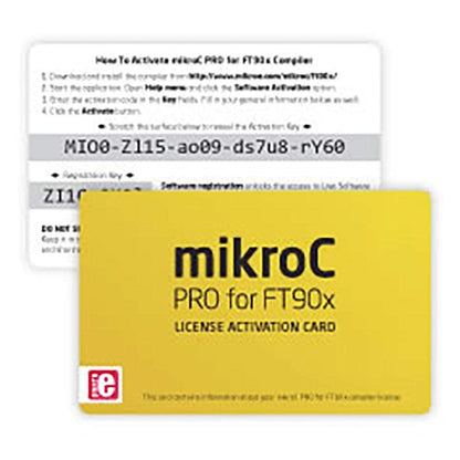 Mikroelektronika d.o.o. Code Licence MIKROE-1728 mikroC PRO for FT90x C Compiler - The Debug Store UK
