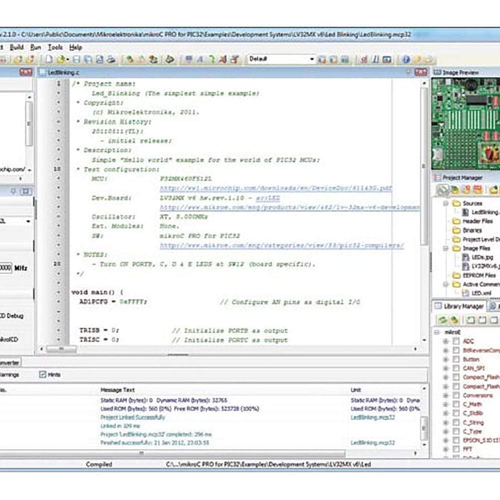 MikroE mikroC PRO for PIC32 C Compiler with Dongle (MIKROE-738) – Debug ...