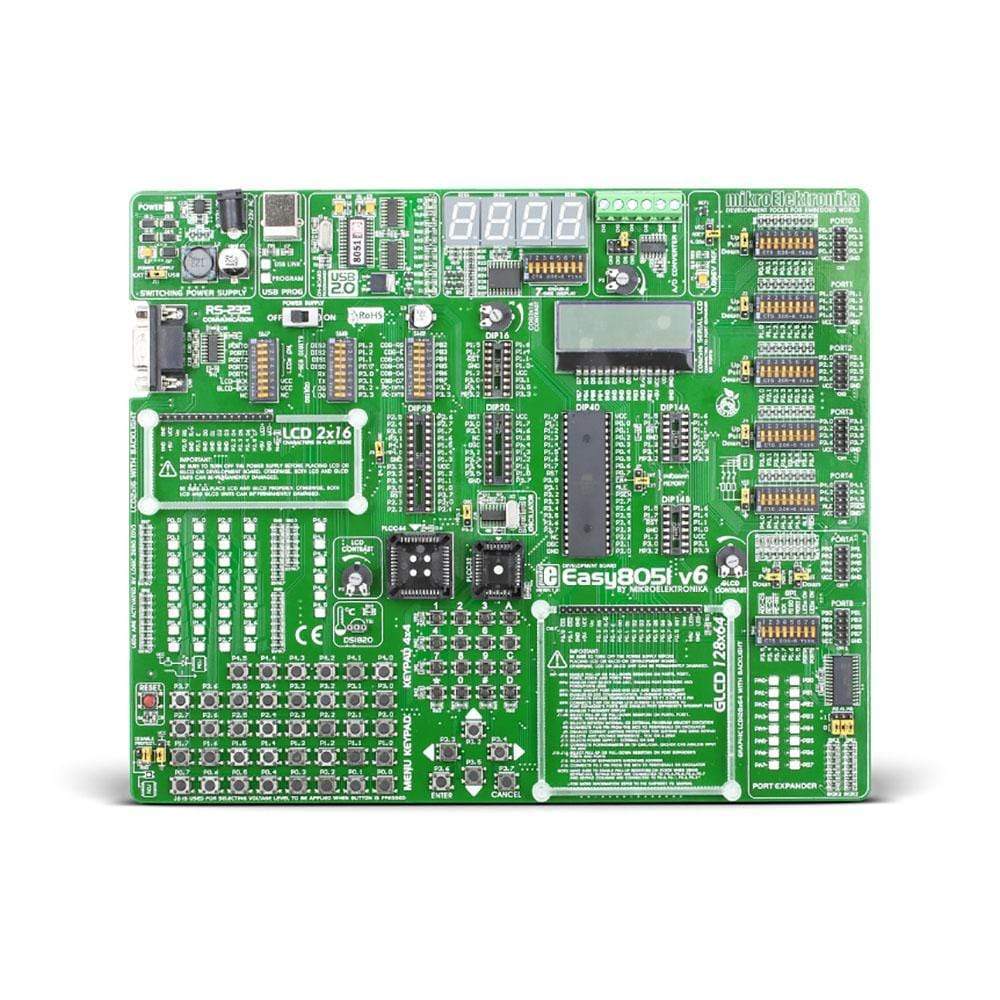 Mikroelektronika d.o.o. MIKROE-455 Easy8051 v6 Development Board - The Debug Store UK