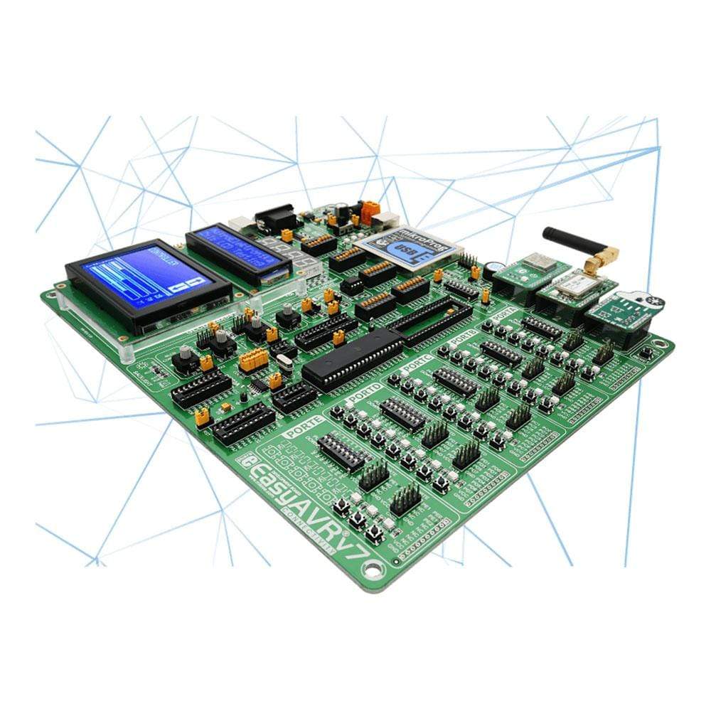 Mikroelektronika d.o.o. MIKROE-1385 EasyAVR v7 Development Board - The Debug Store UK