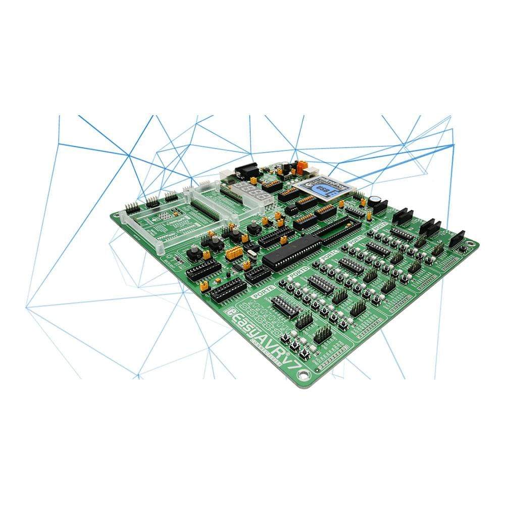 Mikroelektronika d.o.o. MIKROE-1385 EasyAVR v7 Development Board - The Debug Store UK