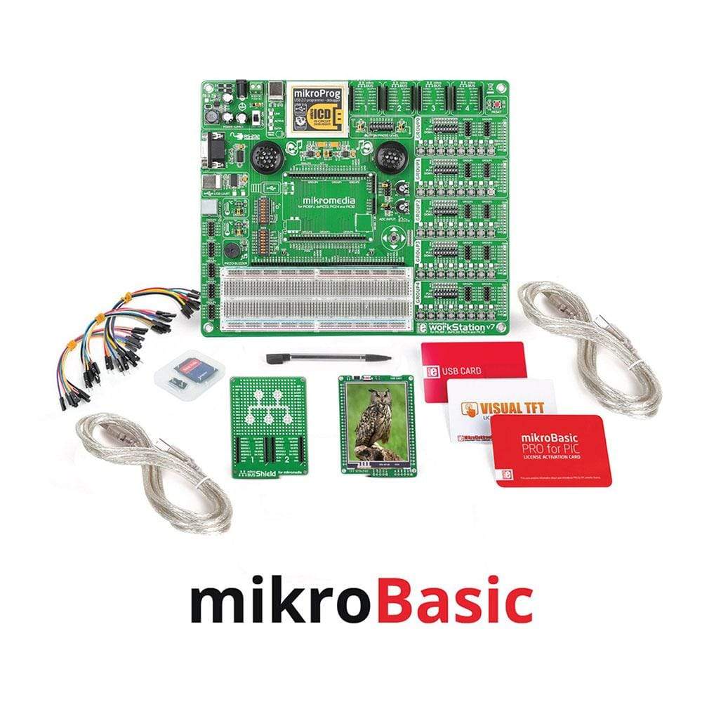 Mikroelektronika d.o.o. MIKROE-2641 MikroLAB for mikroMedia - PIC18FK - mikroBasic - The Debug Store UK