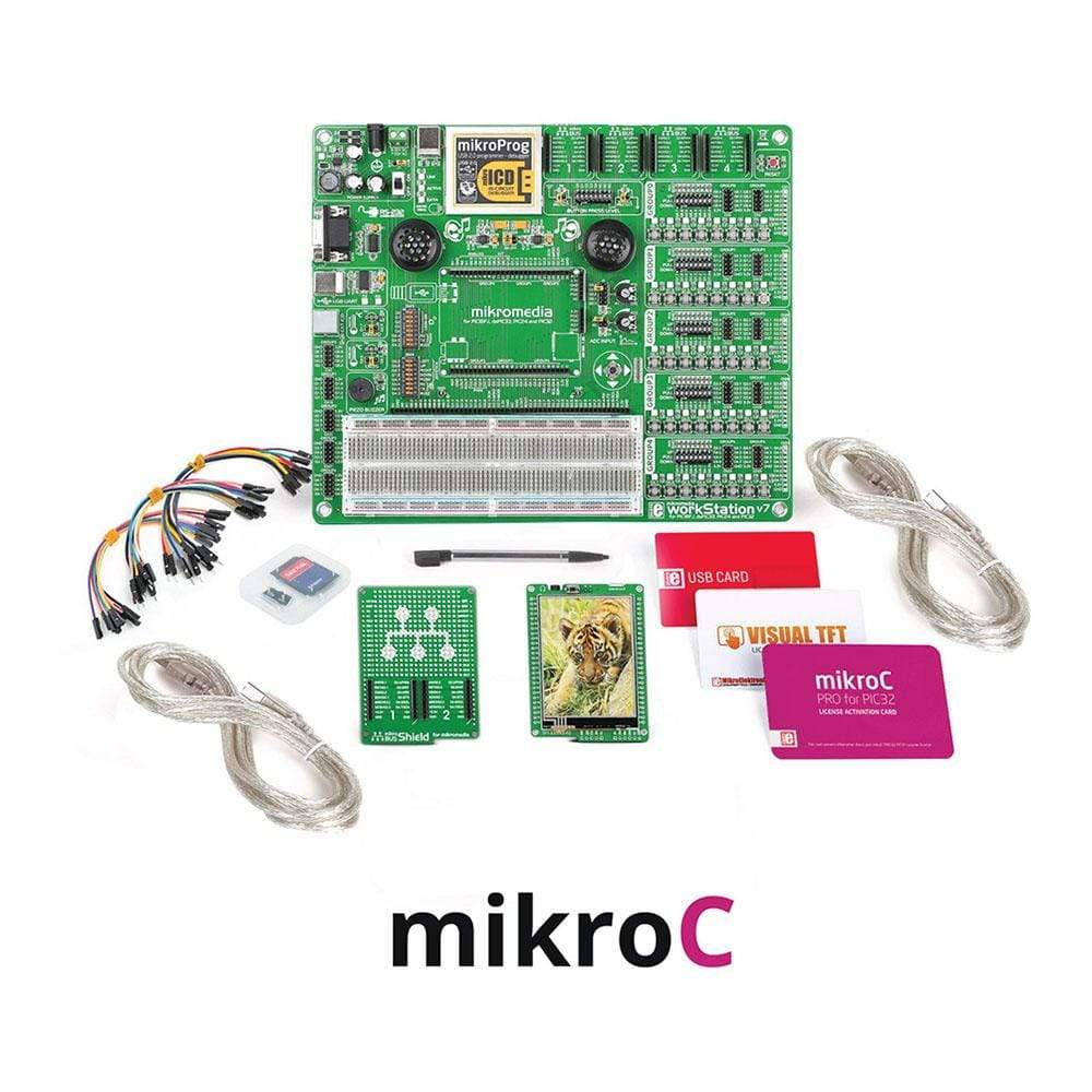 Mikroelektronika d.o.o. mikroC MIKROE-2655 mikroLAB for mikroMedia - PIC32 - The Debug Store UK