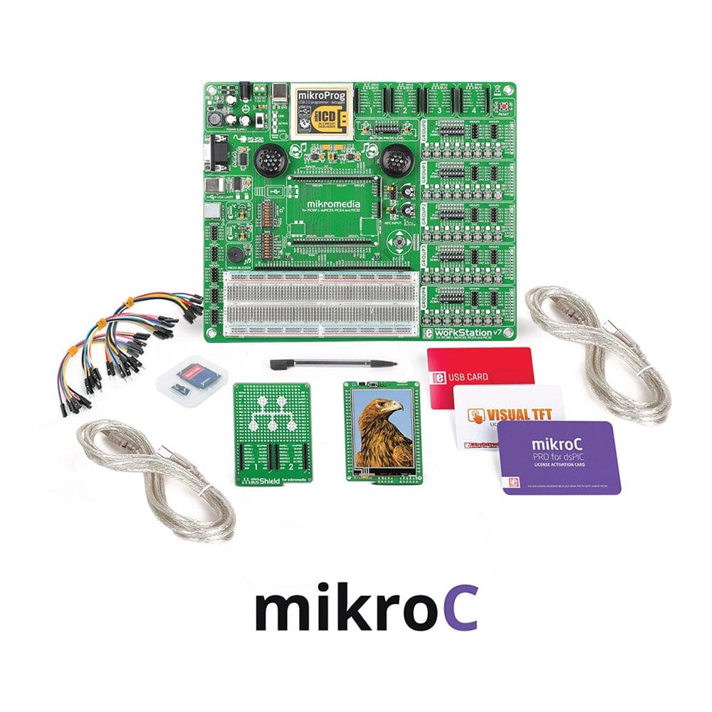 Mikroelektronika d.o.o. MIKROE-2649 MikroLAB for mikroMedia - DSPIC33 - mikroC - The Debug Store UK