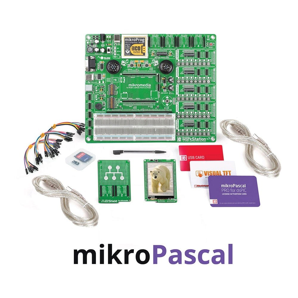 Mikroelektronika d.o.o. MIKROE-2654 MikroLAB for mikroMedia - DSPIC33EP - mikroPascal - The Debug Store UK