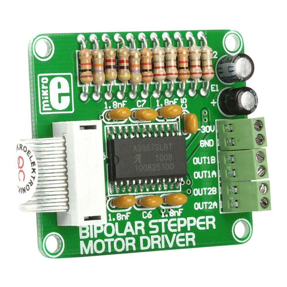 Mikroelektronika d.o.o. MIKROE-334 Bipolar Stepper Motor Driver Board - The Debug Store UK