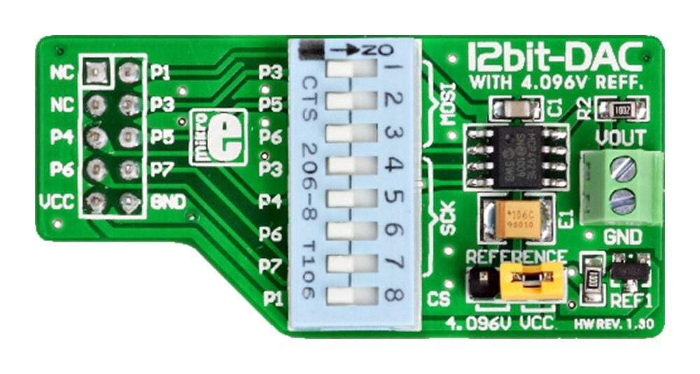 Mikroelektronika d.o.o. MIKROE-80 DAC Board - The Debug Store UK