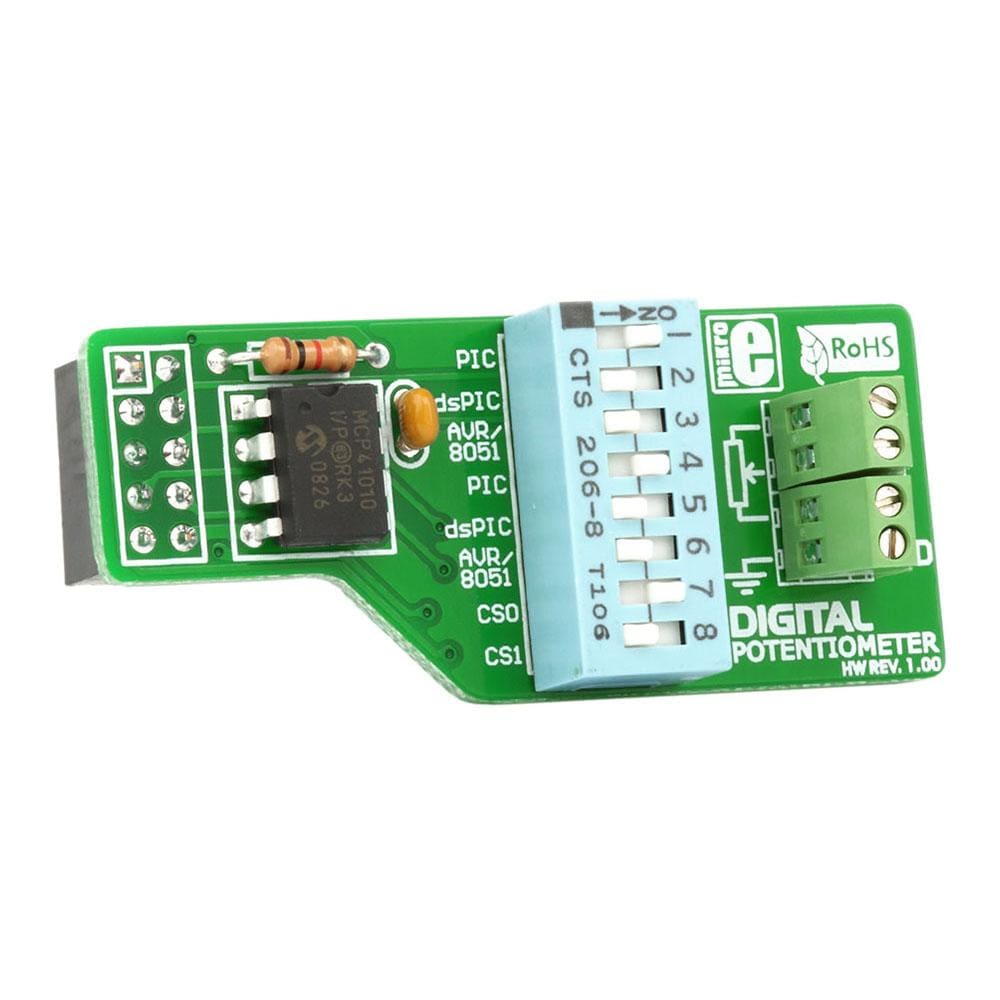 Mikroelektronika d.o.o. MIKROE-198 Digital Potentiometer Board - The Debug Store UK