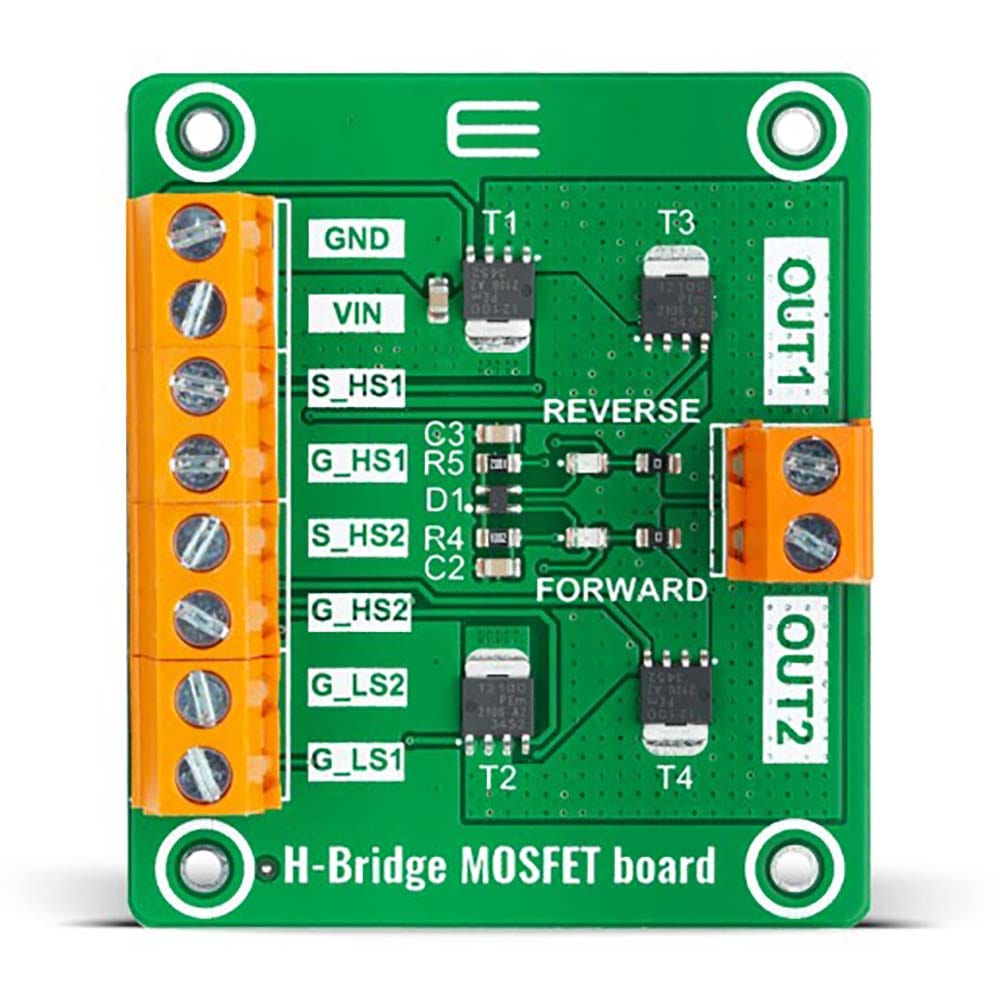 Mikroelektronika d.o.o. MIKROE-5053 H-Bridge MOSFET Board - The Debug Store UK