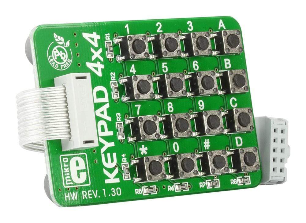 Mikroelektronika d.o.o. MIKROE-86 Keypad 4x4 Board - The Debug Store UK