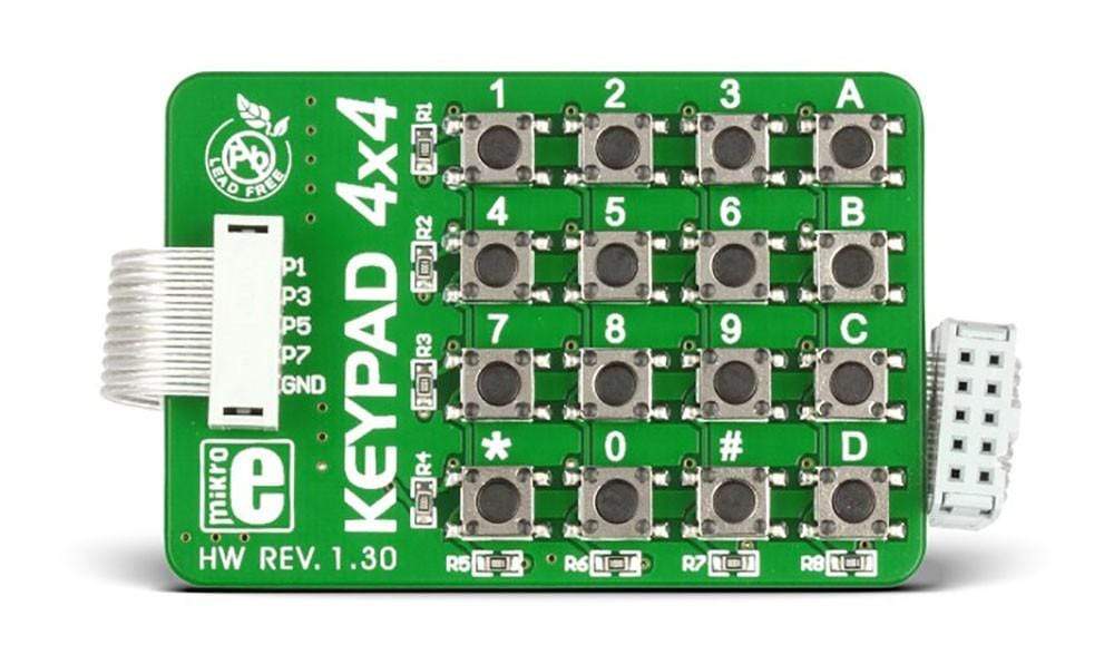 Mikroelektronika d.o.o. MIKROE-86 Keypad 4x4 Board - The Debug Store UK