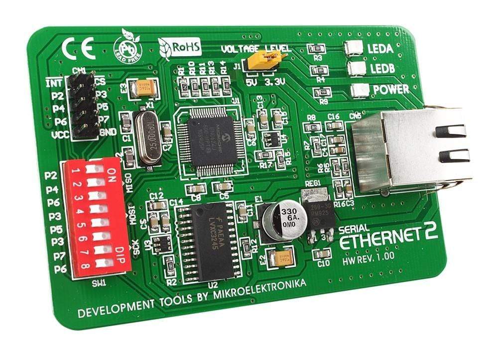 MikroE Serial Ethernet 2 Board (MIKROE-604) – Debug Store