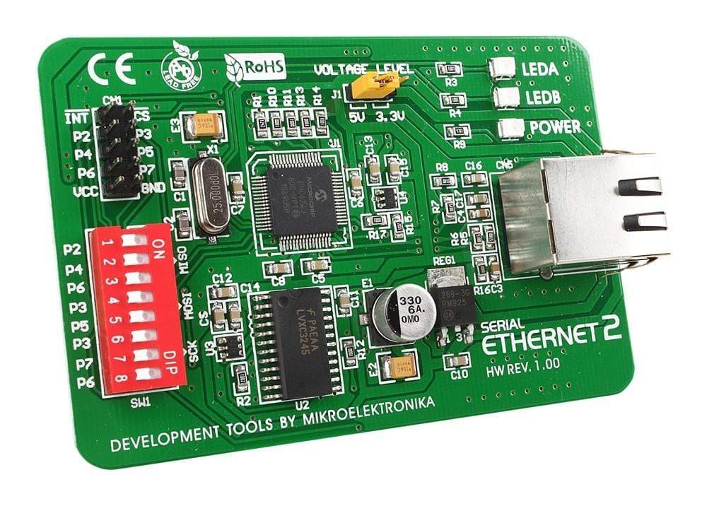 Mikroelektronika d.o.o. MIKROE-604 Serial Ethernet 2 Board - The Debug Store UK