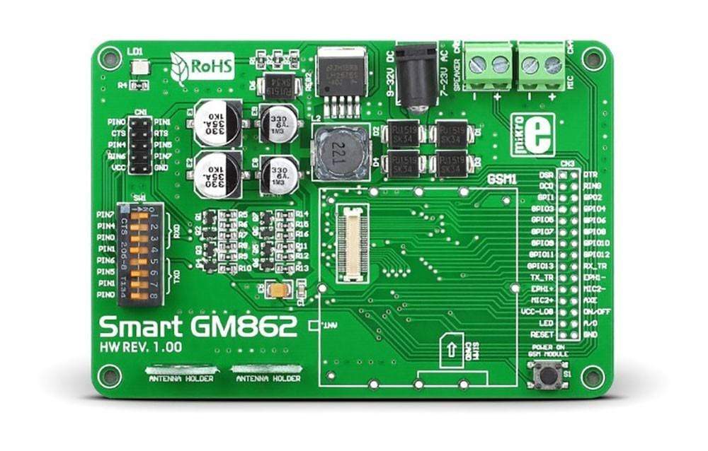 Mikroelektronika d.o.o. MIKROE-492 SmartGM862 Board - The Debug Store UK