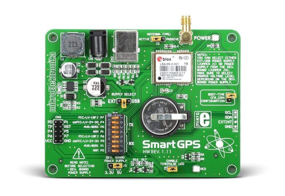 Mikroelektronika d.o.o. MIKROE-1381 SmartGPS Board - The Debug Store UK