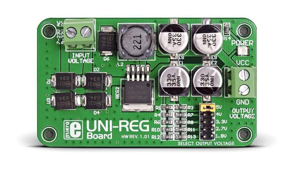 Mikroelektronika d.o.o. MIKROE-482 UNI-REG Board - The Debug Store UK