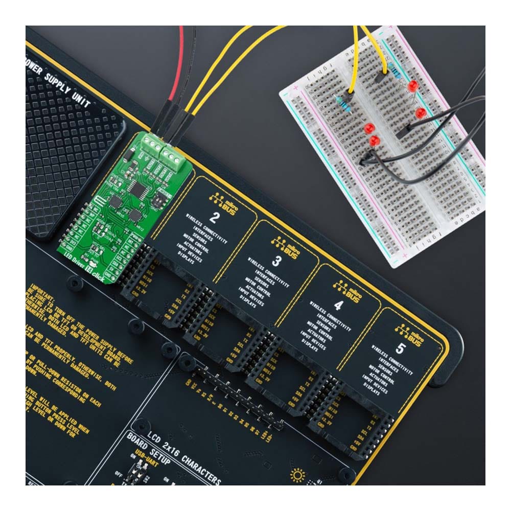 Mikroelektronika d.o.o. MIKROE-4996 LED Driver 14 Click Board - The Debug Store UK