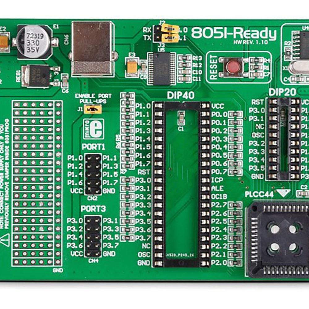 Mikroelektronika d.o.o. MIKROE-257 8051 Ready Board - The Debug Store UK