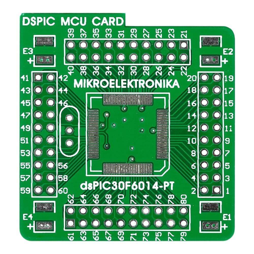 Mikroelektronika d.o.o. MIKROE-211 DSPIC MCU Card 2 empty PCB - The Debug Store UK