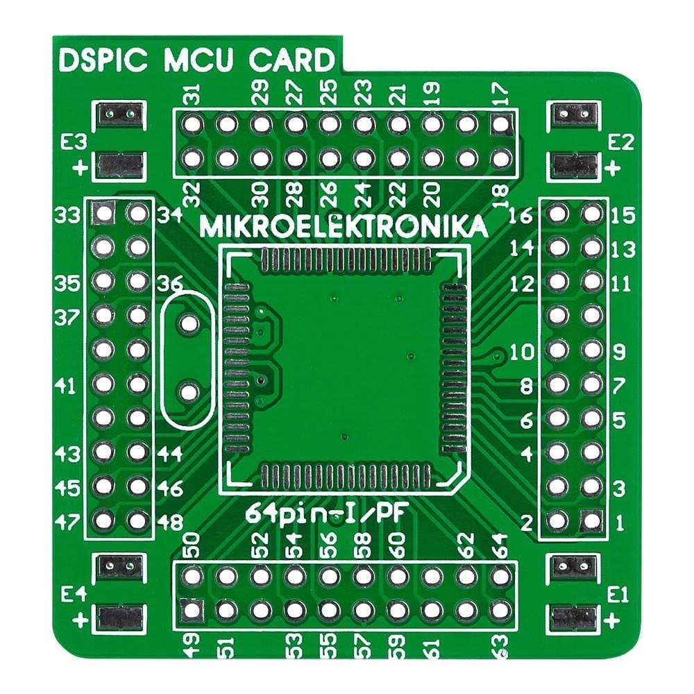Mikroelektronika d.o.o. MIKROE-227 DSPIC MCU Card 3 empty PCB - The Debug Store UK