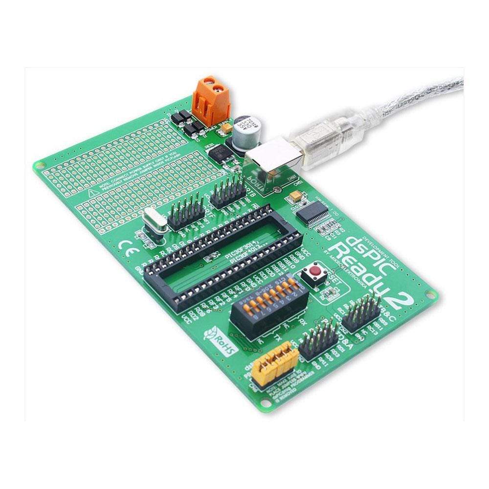 Mikroelektronika d.o.o. MIKROE-450 dsPIC Ready 2 Board - The Debug Store UK