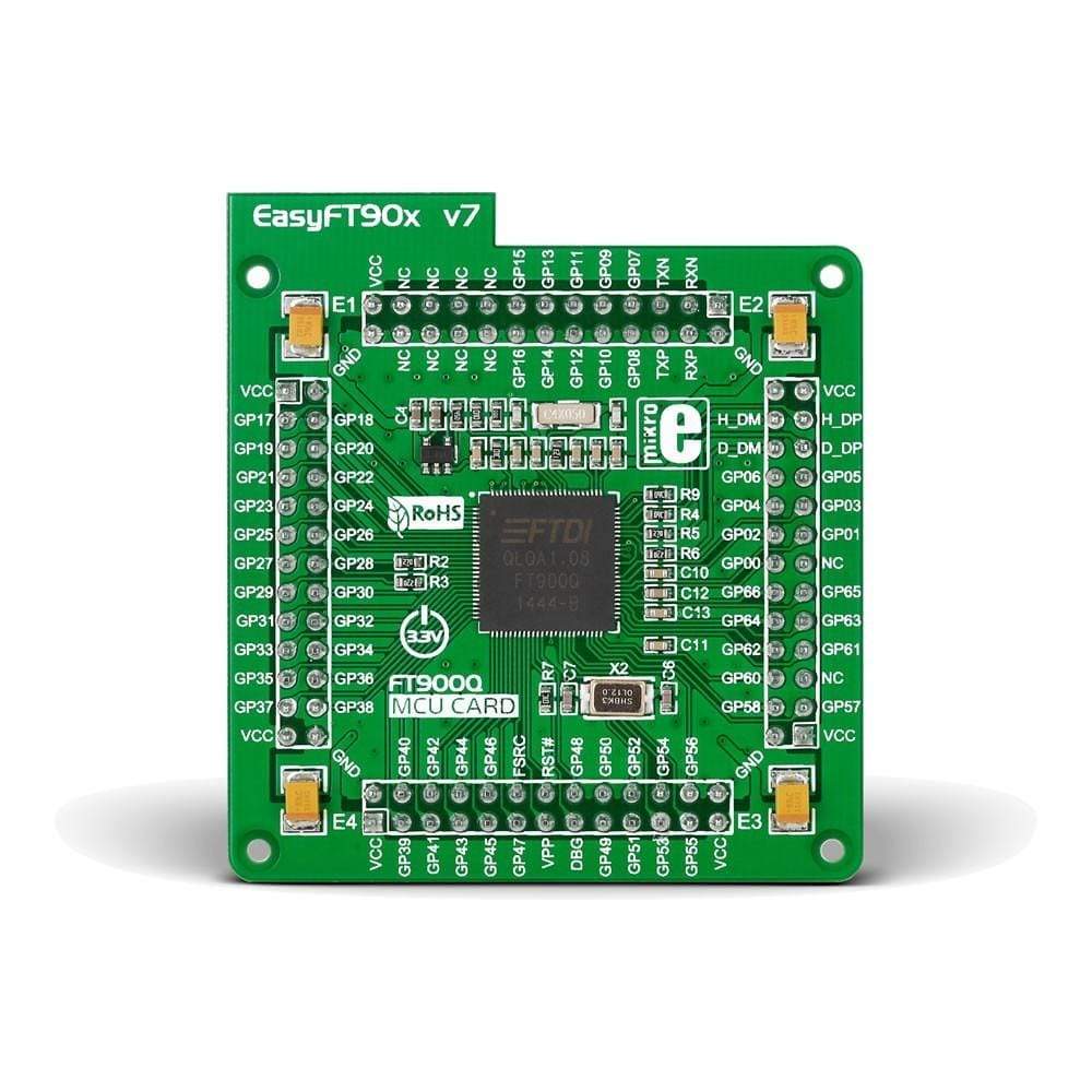 MikroE EasyFT90x v7 MCU Card with FT900 QFN100 (MIKROE1872) Debug Store