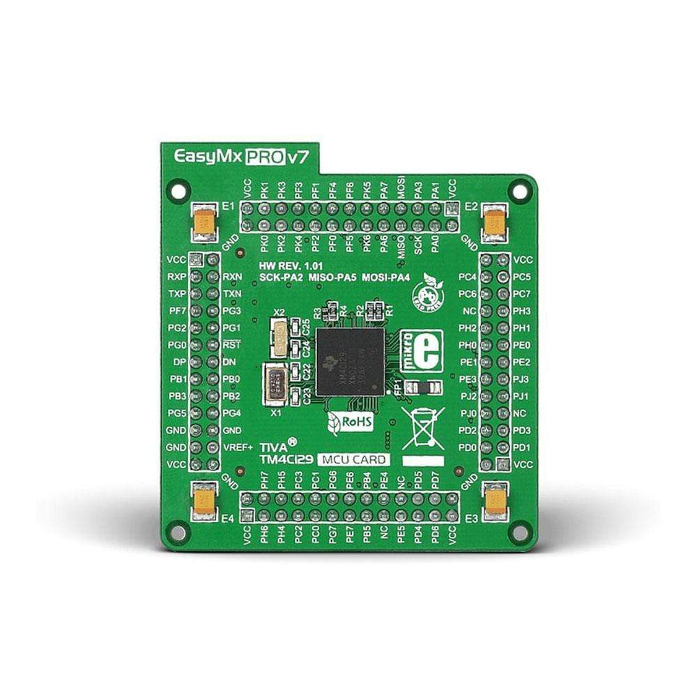 Mikroelektronika d.o.o. MIKROE-1620 EasyMx PRO v7 for Tiva C Series MCU Card with TM4C129XNCZAD - The Debug Store UK