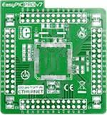Mikroelektronika d.o.o. MIKROE-1002 EasyPIC PRO v7 Empty MCU card ETH 100pin PF TQFP - The Debug Store UK