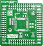 Mikroelektronika d.o.o. MIKROE-1003 EasyPIC PRO v7 Empty MCU card ETH 80pin TQFP - The Debug Store UK