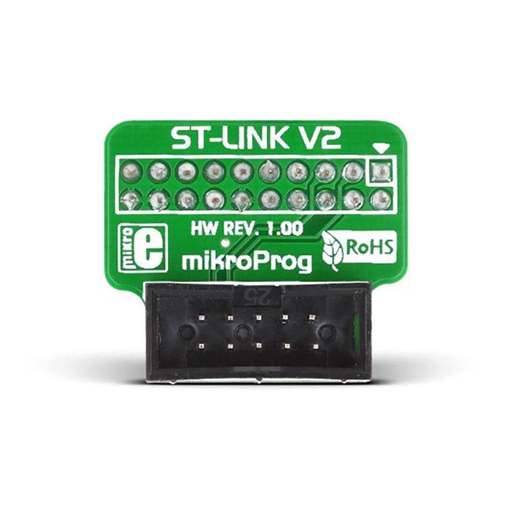 Mikroelektronika d.o.o. MIKROE-1303 MikroProg to ST-Link v2 Adapter - The Debug Store UK