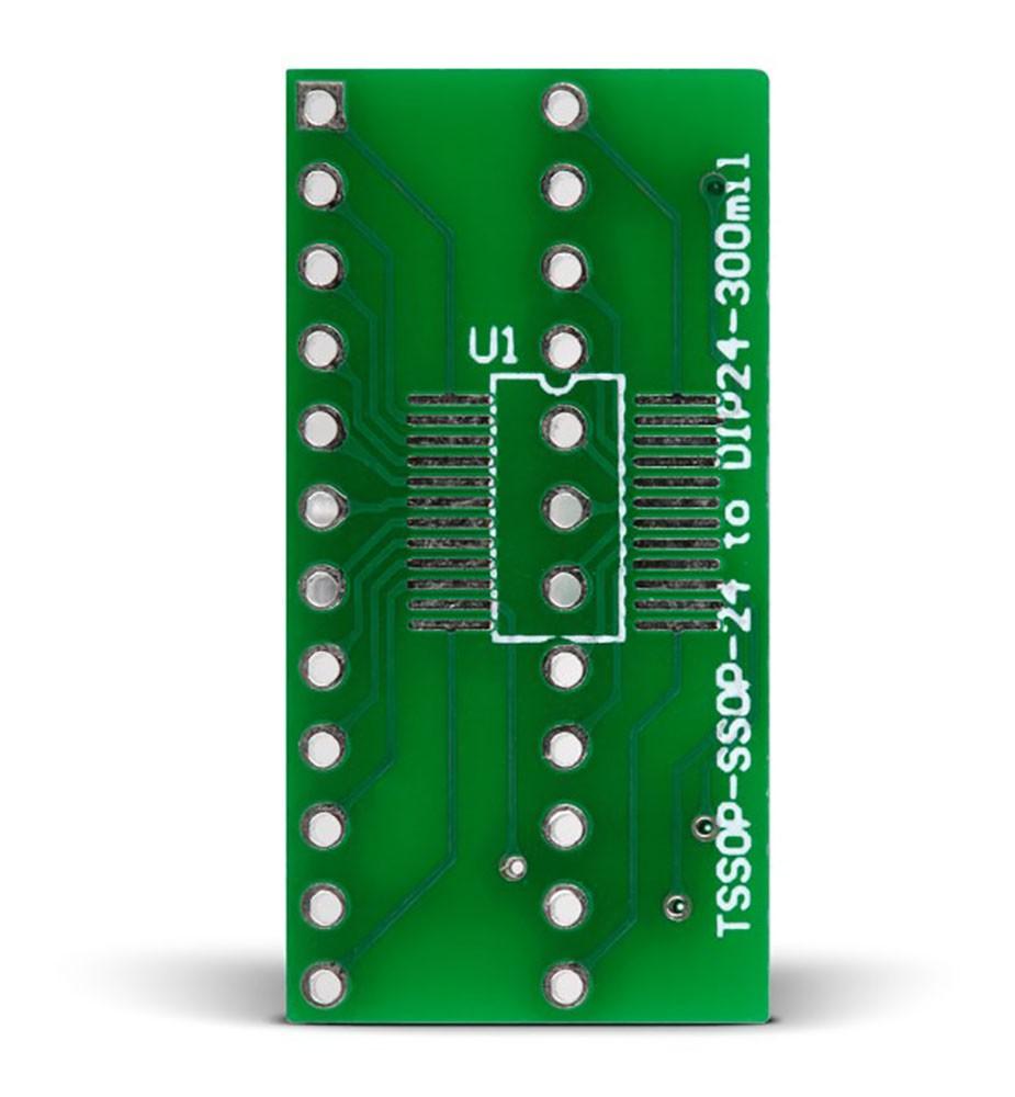 Mikroelektronika d.o.o. MIKROE-308 TSSOP-SSOP-24 to DIP24-300mil Adapter - The Debug Store UK