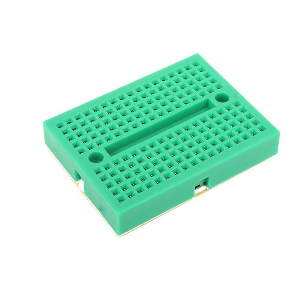 Mikroelektronika d.o.o. MIKROE-1138 Breadboard Mini Self-Adhesive Green - The Debug Store UK