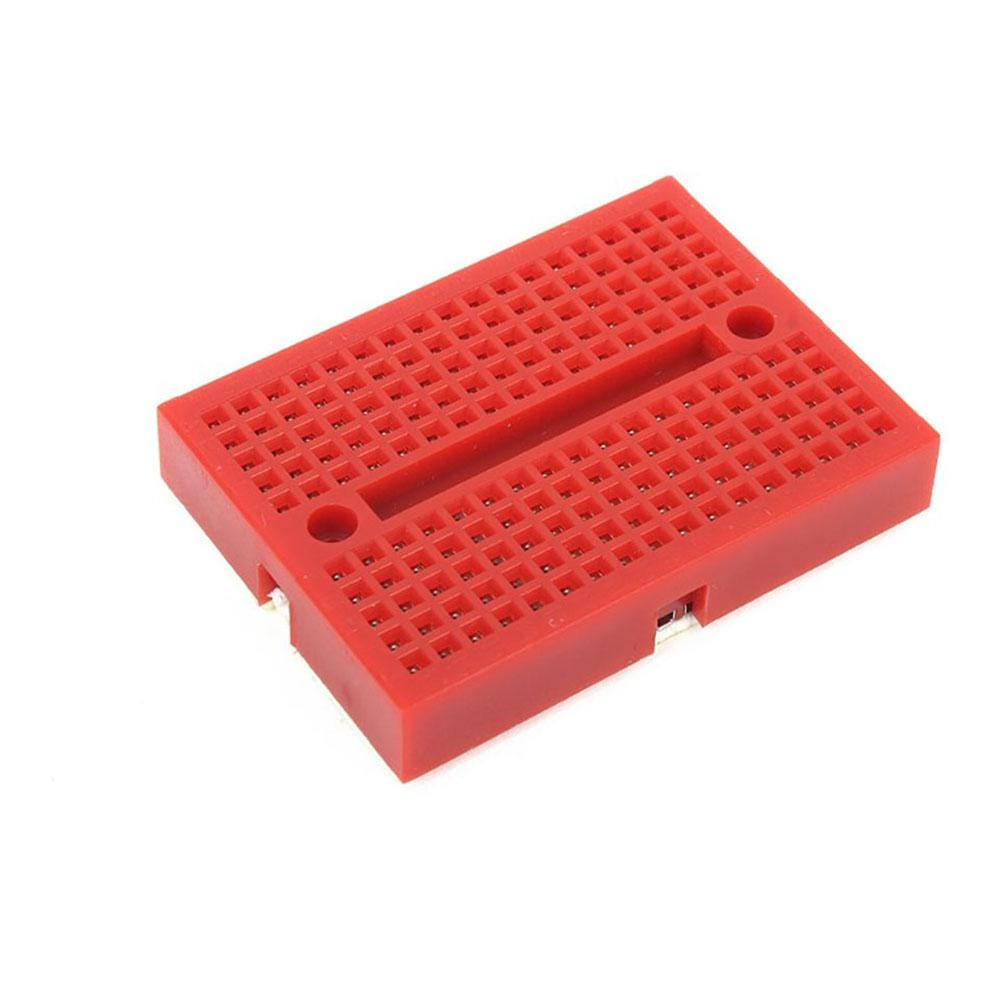 Mikroelektronika d.o.o. MIKROE-1137 Breadboard Mini Self-Adhesive Red - The Debug Store UK