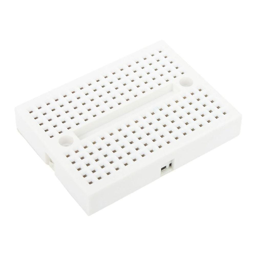 Mikroelektronika d.o.o. MIKROE-1139 Breadboard Mini Self-Adhesive White - The Debug Store UK