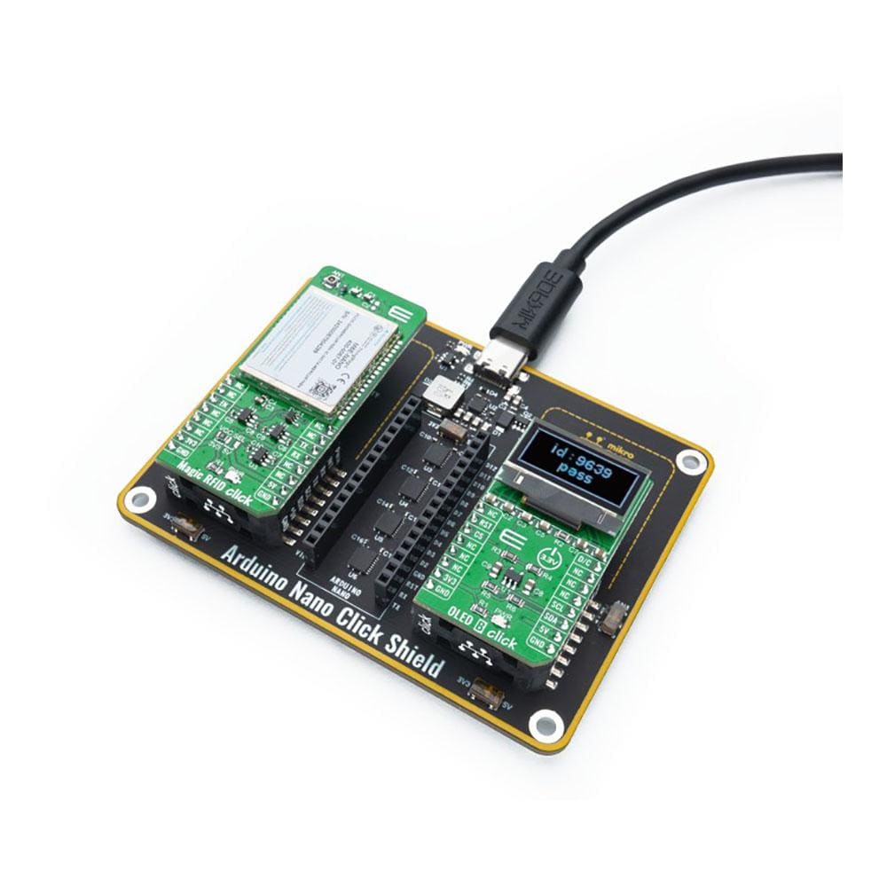 Mikroelektronika d.o.o. MIKROE-4443 Arduino Nano Click Shield - The Debug Store UK