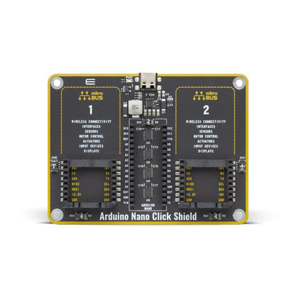 Mikroelektronika d.o.o. MIKROE-4443 Arduino Nano Click Shield - The Debug Store UK