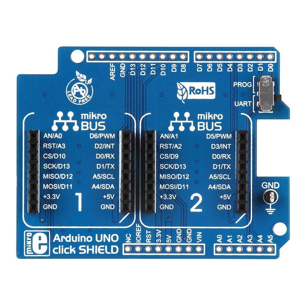 Mikroelektronika d.o.o. MIKROE-1581 Arduino UNO Click Board Shield - The Debug Store UK