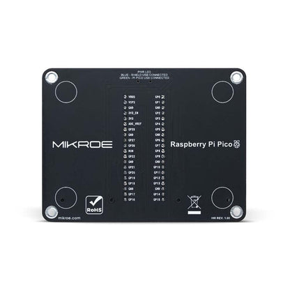 Mikroelektronika d.o.o. MIKROE-4985 Raspberry Pi PICO Click Board Shield - The Debug Store UK