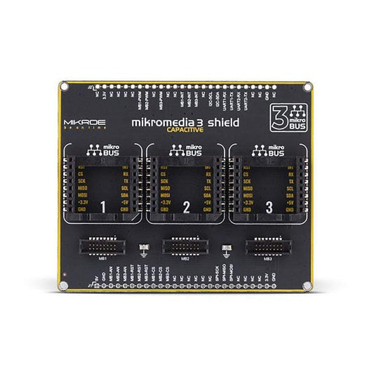 Mikroelektronika d.o.o. MIKROE-3630 MikroMedia 3 Capacitive Shield - The Debug Store UK