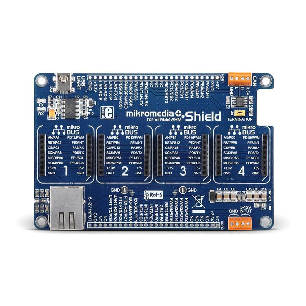 Mikroelektronika d.o.o. MIKROE-1417 MikroMedia Plus for STM32 Shield - The Debug Store UK