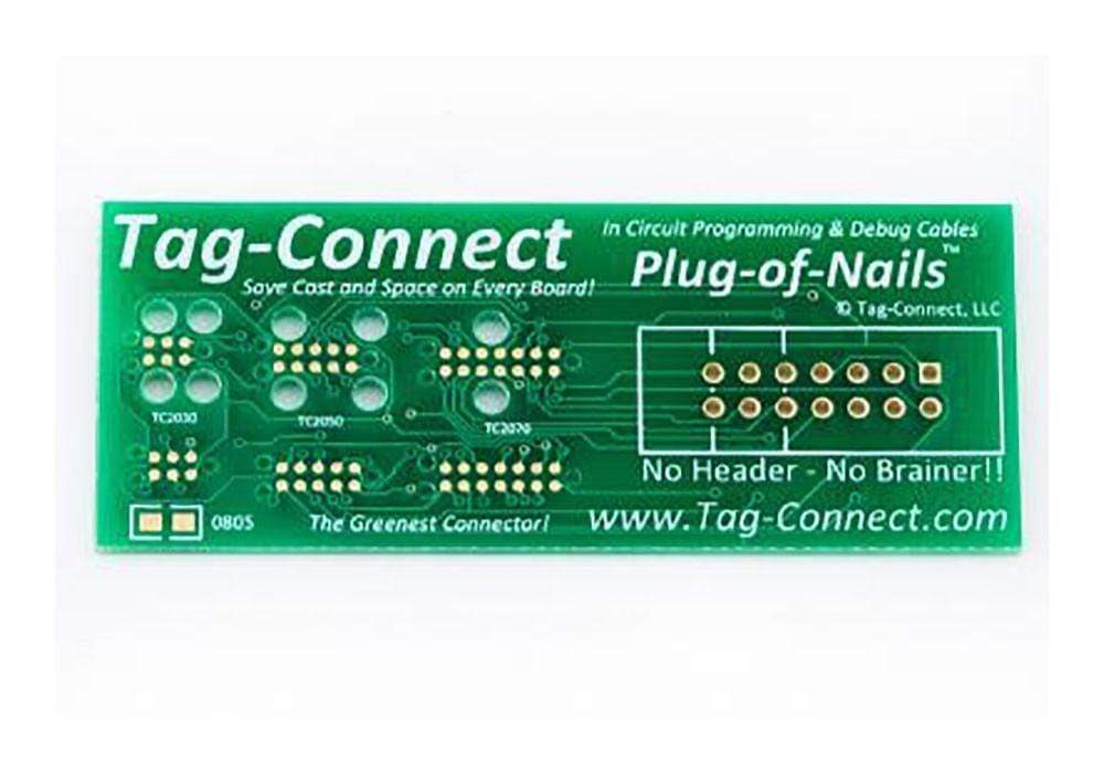 Tag-Connect TC-FOOTPRINT Demo PCB - Evaluate Plug-of-Nails™ Footprints ...