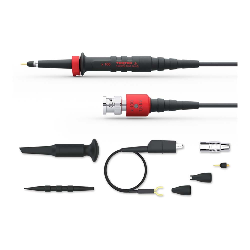 TESTEC Elektronik GmbH 1500V peak TT-HV-150 TESTEC TT-HV Series High-Voltage Passive Oscilloscope Probes - The Debug Store UK