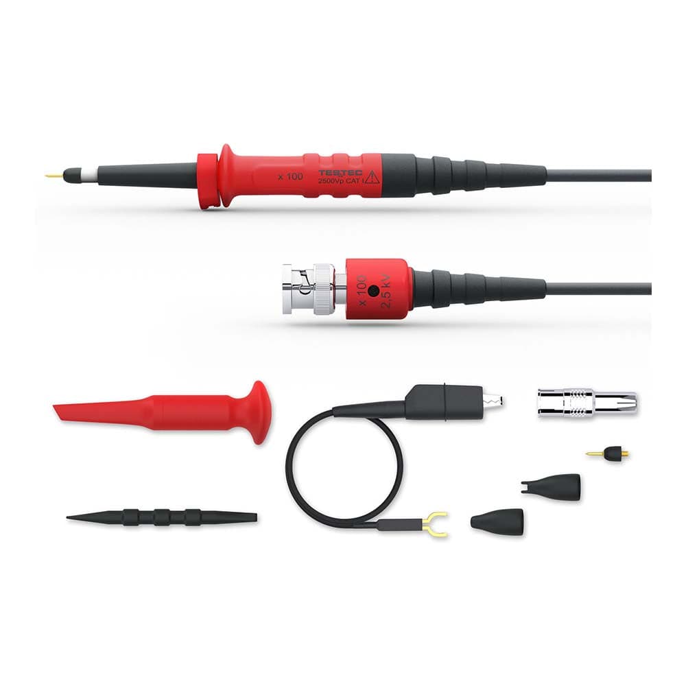 TESTEC Elektronik GmbH 4000V peak TT-HV-400 TESTEC TT-HV Series High-Voltage Passive Oscilloscope Probes - The Debug Store UK