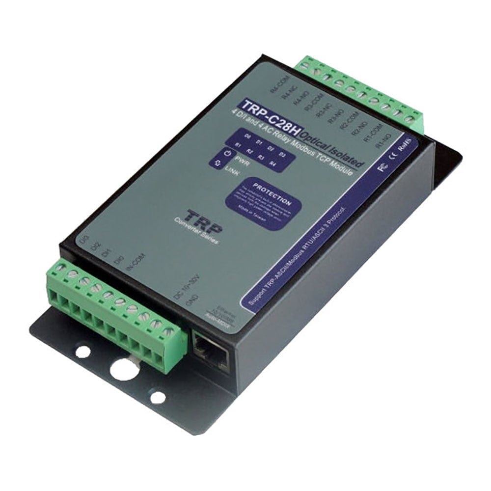 Trycom Technology Co Ltd TRP-C28H Trycom TRP-C28H ModBus TCP to 4-IP and 4 AC relay Interface - The Debug Store UK